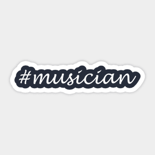 Musician Profession - Hashtag Design Sticker